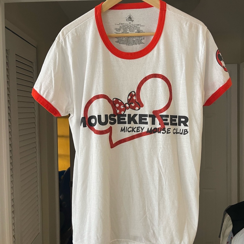 Disney Red and White ladies Tee